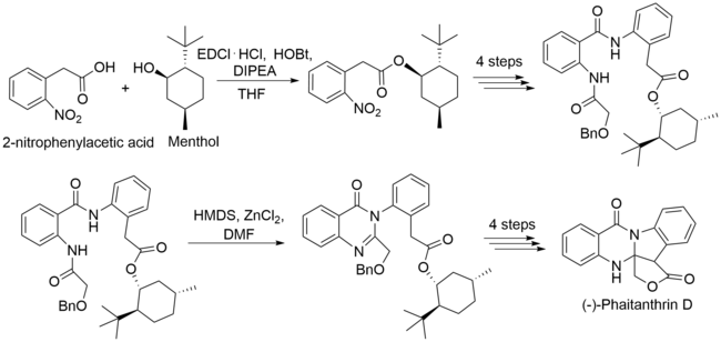 Abbreviated Synthesis of (-)-phaitanthrin D.