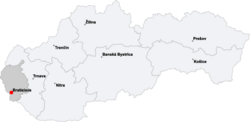 Location in Slovakia