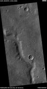 Channel, as seen by HiRISE under HiWish program Location is 36.968 S and 78.121 W.