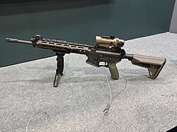T112 assault rifle on display