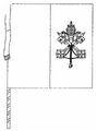 Template:FIAV Flag of Vatican City from 1929 to 2001 as depicted in the 1929 Fundamental Law of the Vatican City State