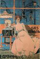 Poster showing benefits of gaslighting and heating (Italy, 1902)
