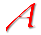 Scarlet A Atheism symbol