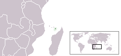 Location of Mayotte