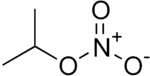 Skeletal formula of isopropyl nitrate