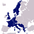1954 (12 members): CERN is founded [a] (1954–1990 borders)