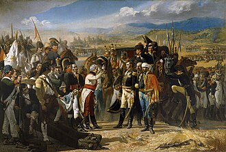 The Surrender of Bailén, by José Casado del Alisal, historical painting about the battle of Bailén in 1808, with a composition based on The Surrender of Breda, by Velázquez.