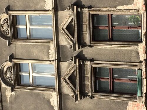 Detail of adorned windows