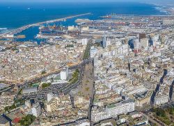 Aerial view of Port of Casablanca