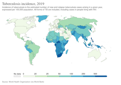 Tuberculosis incidence, OWID.svg