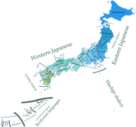 Distribution of Japonic languages