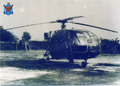 Aérospatiale Alouette III helicopter of BAF