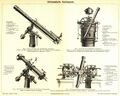 Four astronomical instruments of the Strasbourg Observatory, including its Großer Refraktor