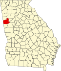 Map of Georgia highlighting Carroll County.svg