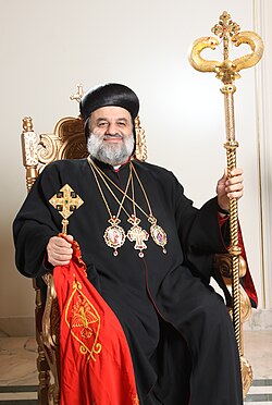 A picture of Ignatius Aphrem II, the current Patriarch of Antioch