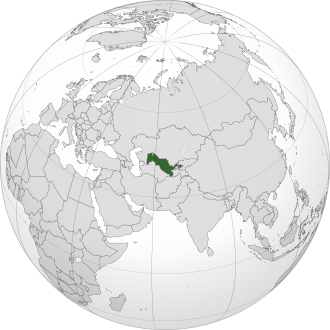 Repubblica dell'Uzbekistan - Localizzazione