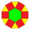 Hexagonal cupola flat.svg