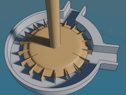 Regenerative turbine pump animation
