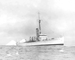 Photo of USCGC Champlain on patrol circa mid-1930s