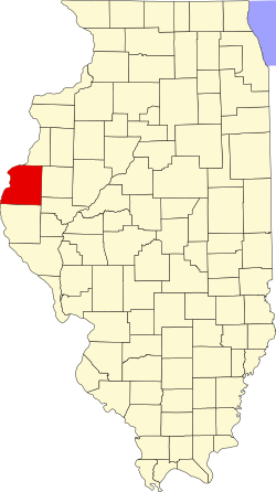Map of Illinois highlighting Hancock County.svg