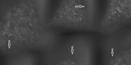 Boulders and tracks, as seen by HiRISE under HiWish program The arrows show a boulders that have produced a track by rolling down dune.