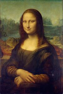 The green costume of the Mona Lisa shows she was from the gentry, not from the nobility.