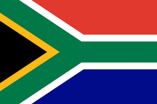 The flag of South Africa (1994) includes green, yellow and black, the colors of the African National Congress.