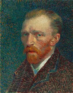Oil painting of a bearded man wearing a coat