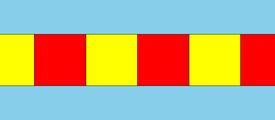 Uniform variant with alternate colored square faces.
