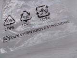 A Ziploc bag made of LDPE