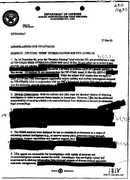 Example of redaction on (a copy of) a document