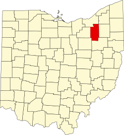Map of Ohio highlighting Summit County.svg
