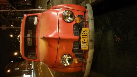 Front of a 1946/1947 model; blinkers were optional.