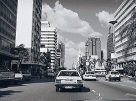 Downtown Harare, facing the Reserve Bank