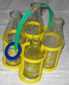Reusable milk bottles and carrier