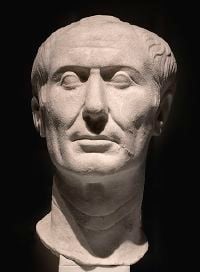 Bust of Julius Caesar.