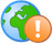 Globe icon.