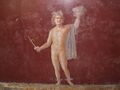 Roman Fresco of Villa San Marco in Stabiae depicting Perseus with a sickle after slaying Medusa.