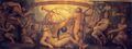 The Mutilation of Uranus by Saturn by Giorgio Vasari depicts Cronus with a scythe