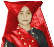 Minangkabau woman dressed in traditional clothes