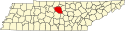 Map of Tennessee highlighting Wilson County.svg