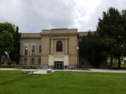 Strahorn Hall was the first library built on campus.
