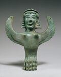 Foot in the form of a sphinx; circa 600 BC; bronze; overall: 27.6 x 20.3 x 16.5 cm; Metropolitan Museum of Art (New York City)