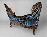 tête-à-tête (Second Empire); 1850–1860; rosewood, ash, pine and walnut; 113 x 132.1 x 109.2 cm; Metropolitan Museum of Art (New York City)