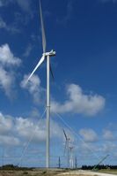 Vestas V126-3.45 MW guyed tower at Østerild