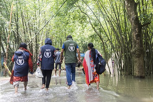 WFP took pre-emptive action to reduce the impact of floods in Bangladesh. Photo: WFP/Sayed Asif Mahmud