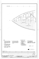 'Tween Deck Plan, Section 1 of 5 - Ship BALCLUTHA, 2905 Hyde Street Pier, San Francisco, San Francisco County, CA HAER CAL,38-SANFRA,200- (sheet 23 of 69).png