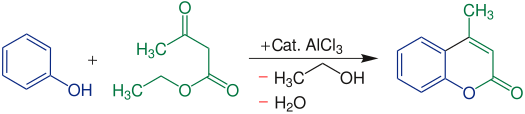 Pechmann Reaction equation.svg