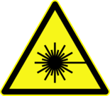European laser warning symbol