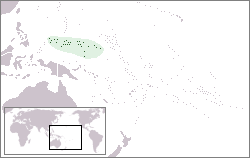 Location of the Federated States of Micronesia